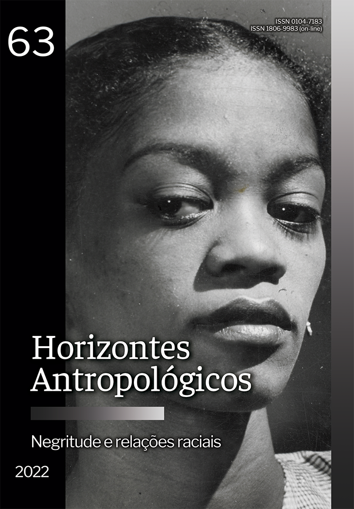 Capa do número 63 da Horizontes Antropológicos, a imagem da capa é uma fotografia em preto e branco da atriz brasileira Ruth de Souza. Capa do número 63 da Horizontes Antropológicos, a imagem da capa é uma fotografia em preto e branco da atriz brasileira Ruth de Souza.
