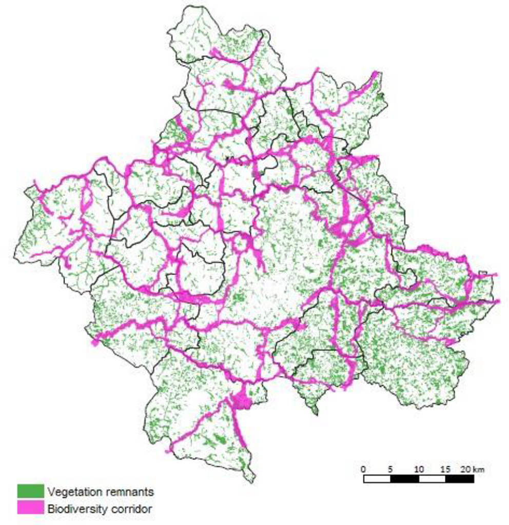 Mapa exibindo a área de conectividade da região metropolitana de Campinas. Mapa exibindo a área de conectividade da região metropolitana de Campinas.