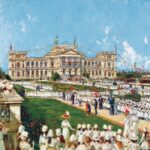 Pintura de Augustin Salinas y Teruel do Museu do Ipiranga, em 1912