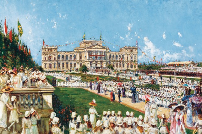 Pintura de Augustin Salinas e Teruel, do Museu do Ipiranga, em 1912 Pintura de Augustin Salinas e Teruel, do Museu do Ipiranga, em 1912