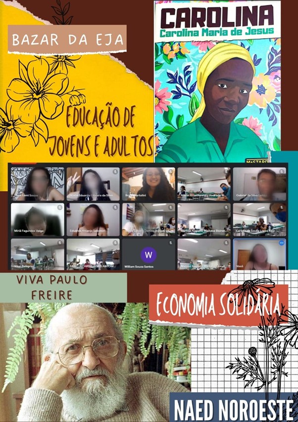 Imagem de divulgação do evento Bazar da EJA, Educação de Jovens e Adultos. Imagem de divulgação do evento Bazar da EJA, Educação de Jovens e Adultos.